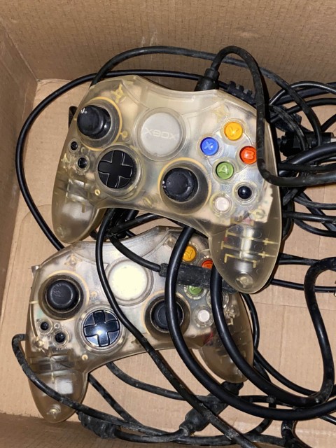 Crystal Xbox controllers