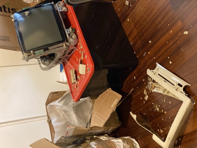 iMac G3 Graphite inner bezel shrapnel